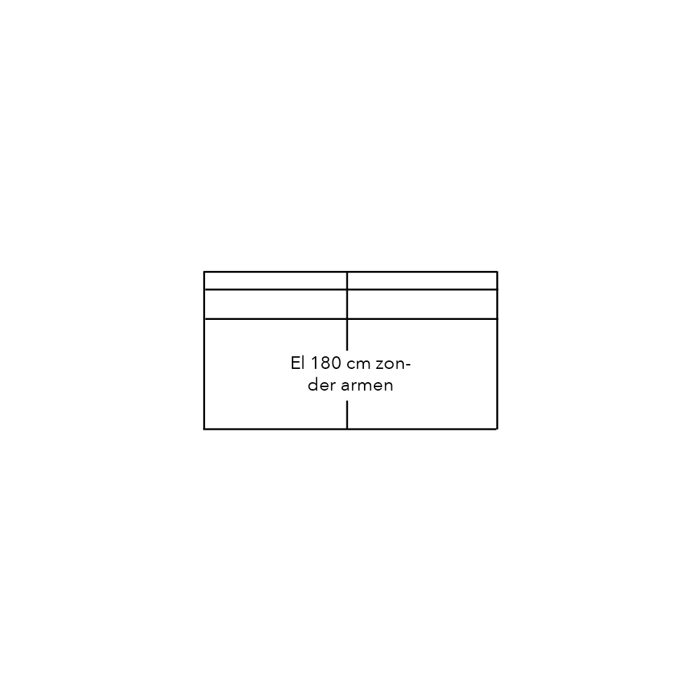 608031 - Element 180 zonder armen - stofgroep 1