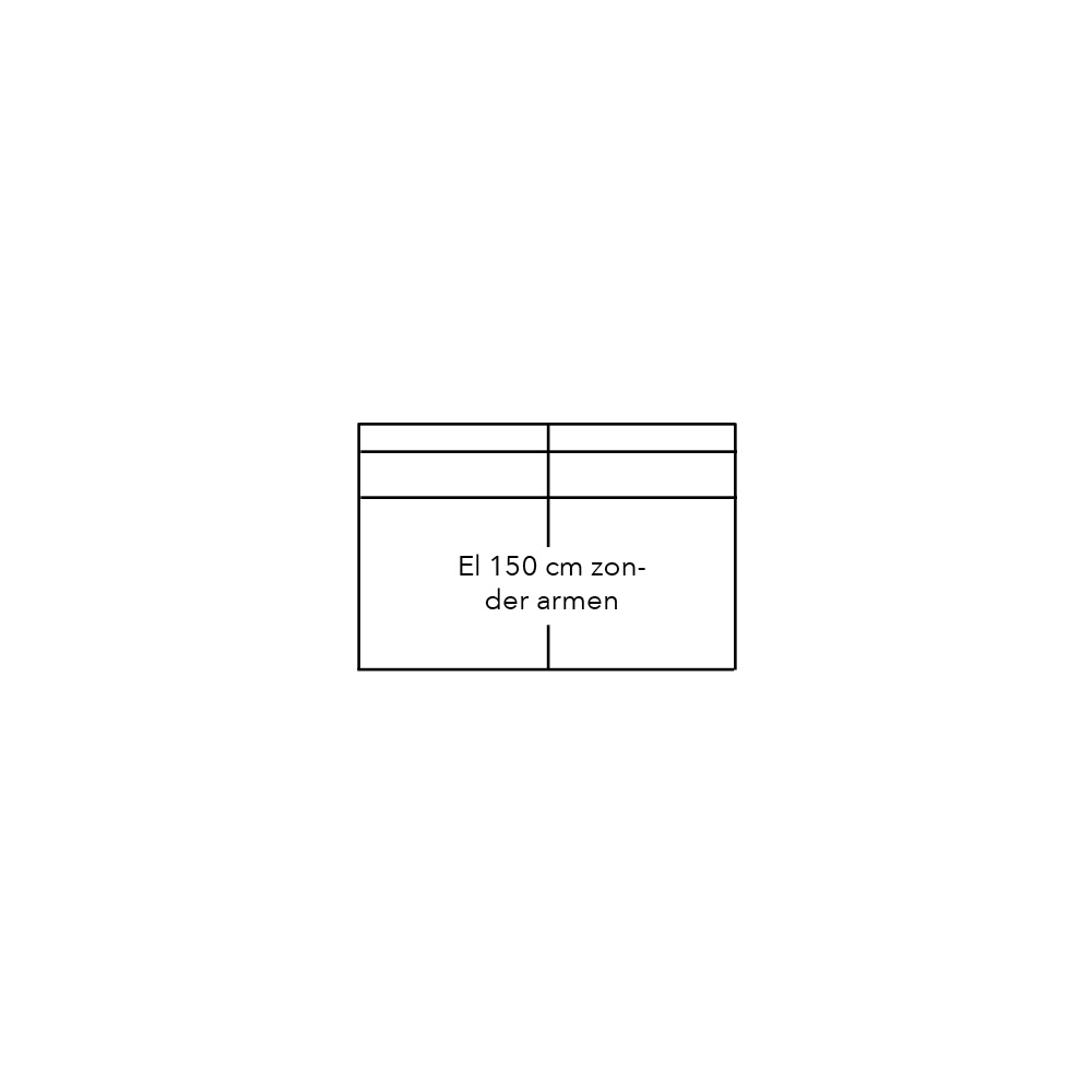 609023 - Element 150 zonder armen - stofgroep 1